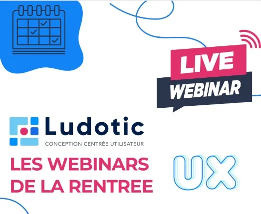 Affiche des webinars UX de la rentrée